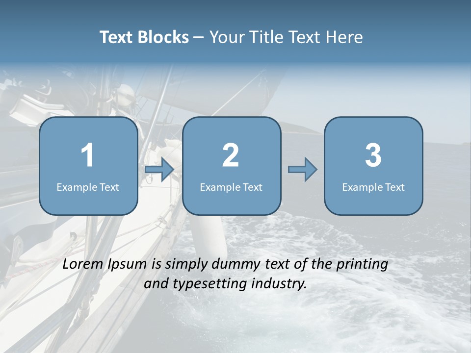Vacation Maritime Navigation PowerPoint Template