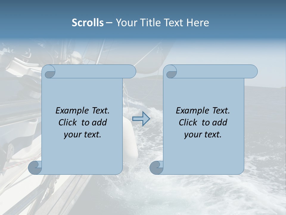 Vacation Maritime Navigation PowerPoint Template