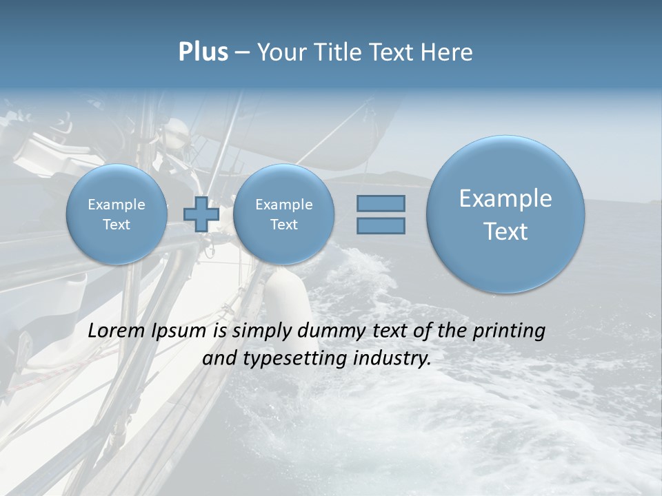 Vacation Maritime Navigation PowerPoint Template