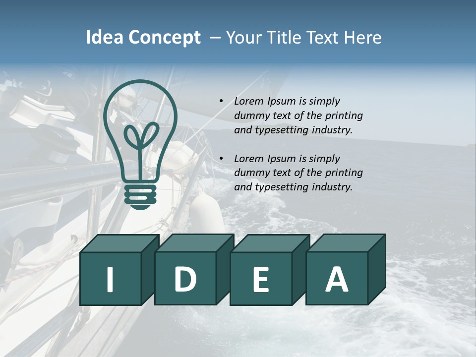 Vacation Maritime Navigation PowerPoint Template