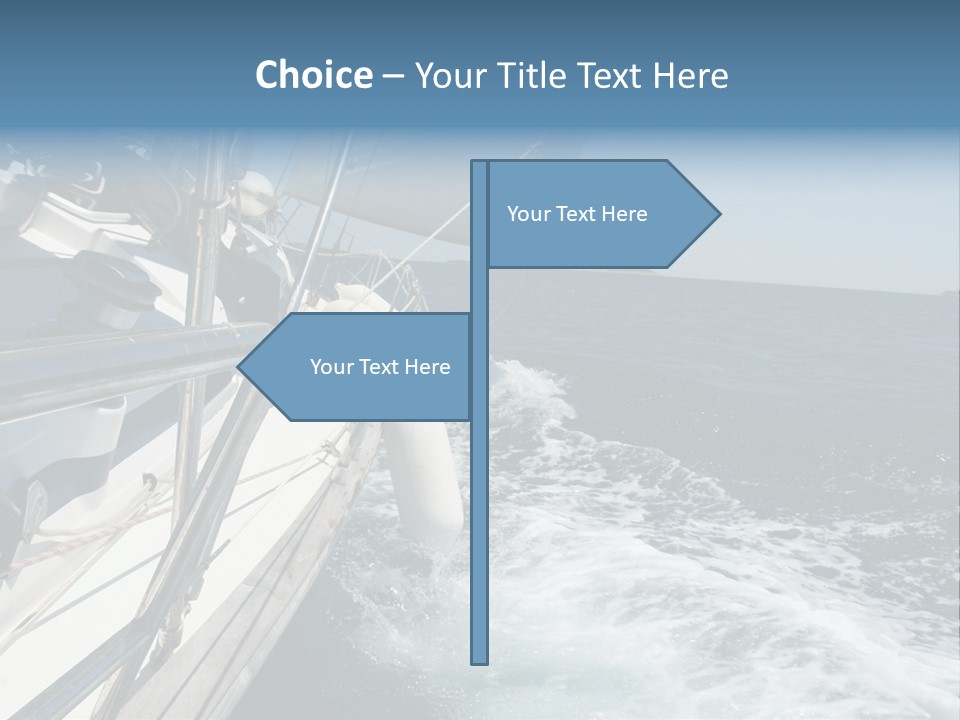 Vacation Maritime Navigation PowerPoint Template