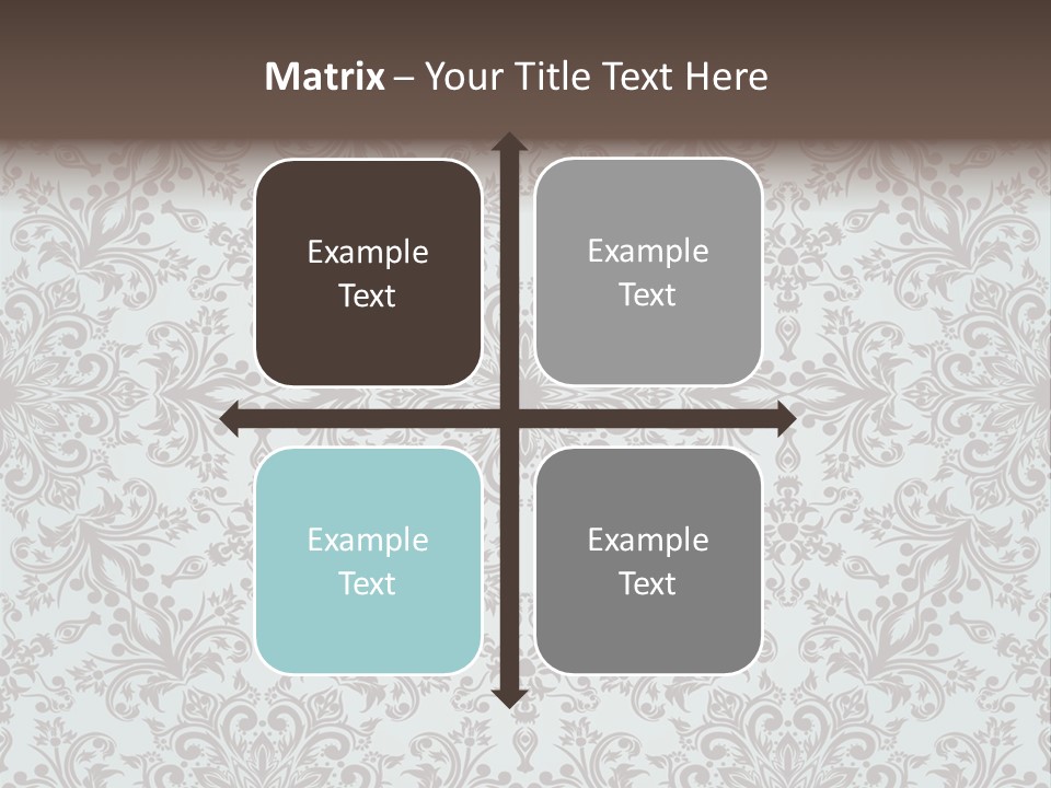 Curl Botanical Symbol PowerPoint Template