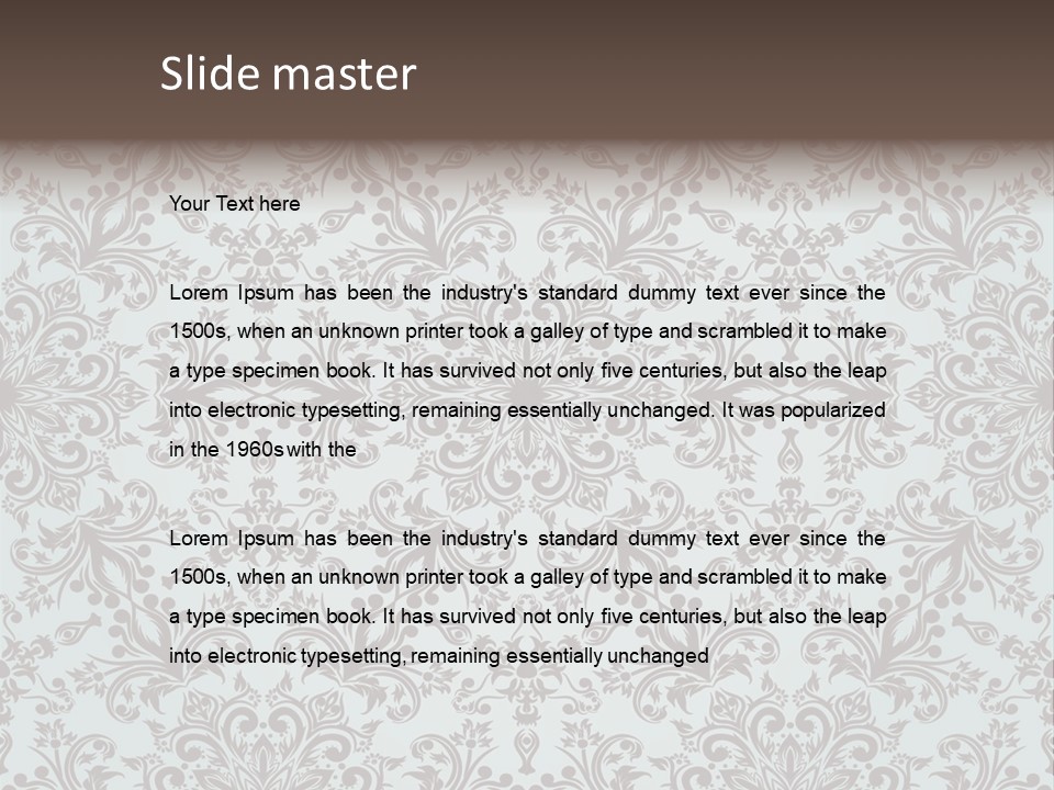 Curl Botanical Symbol PowerPoint Template