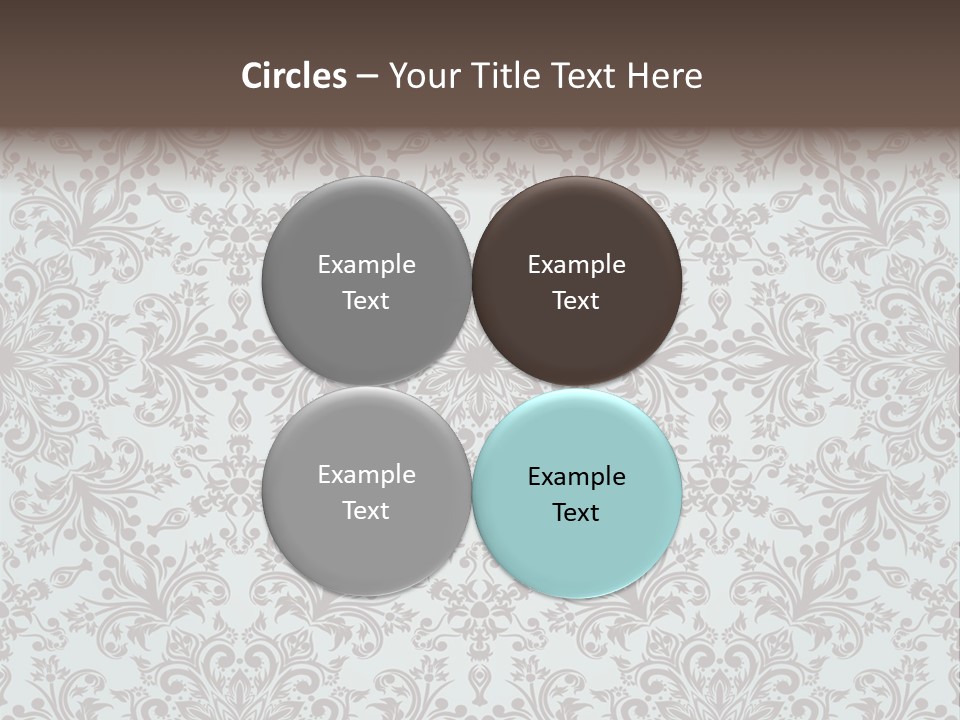 Curl Botanical Symbol PowerPoint Template