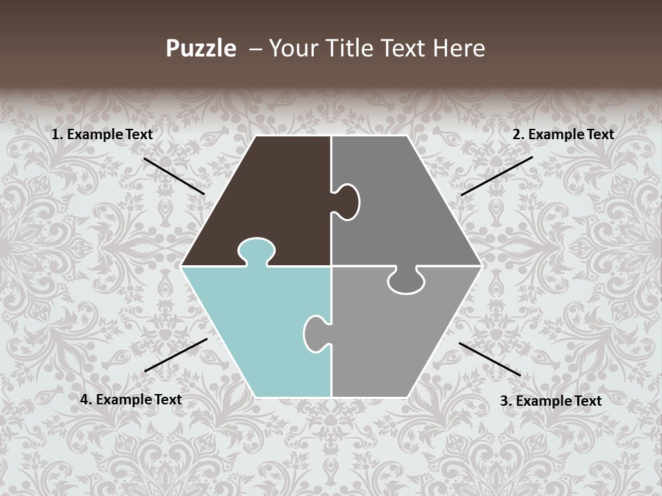 Curl Botanical Symbol PowerPoint Template