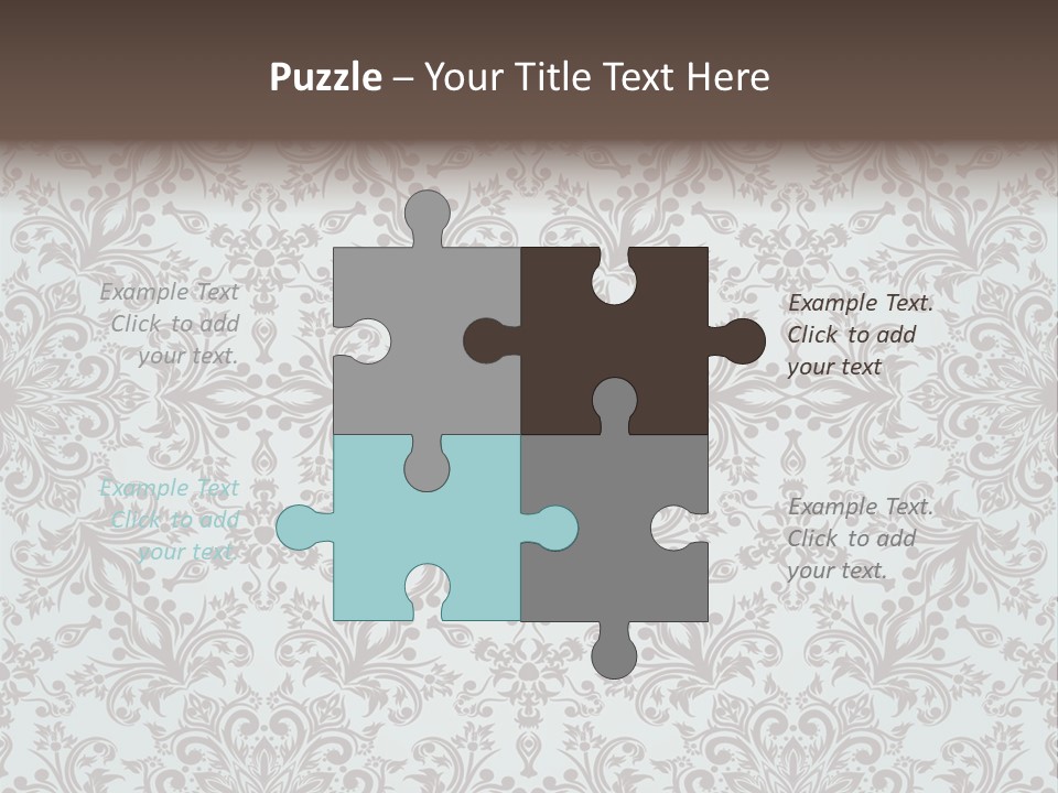 Curl Botanical Symbol PowerPoint Template