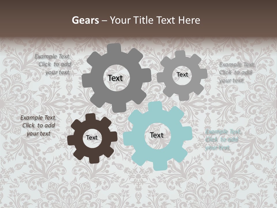 Curl Botanical Symbol PowerPoint Template