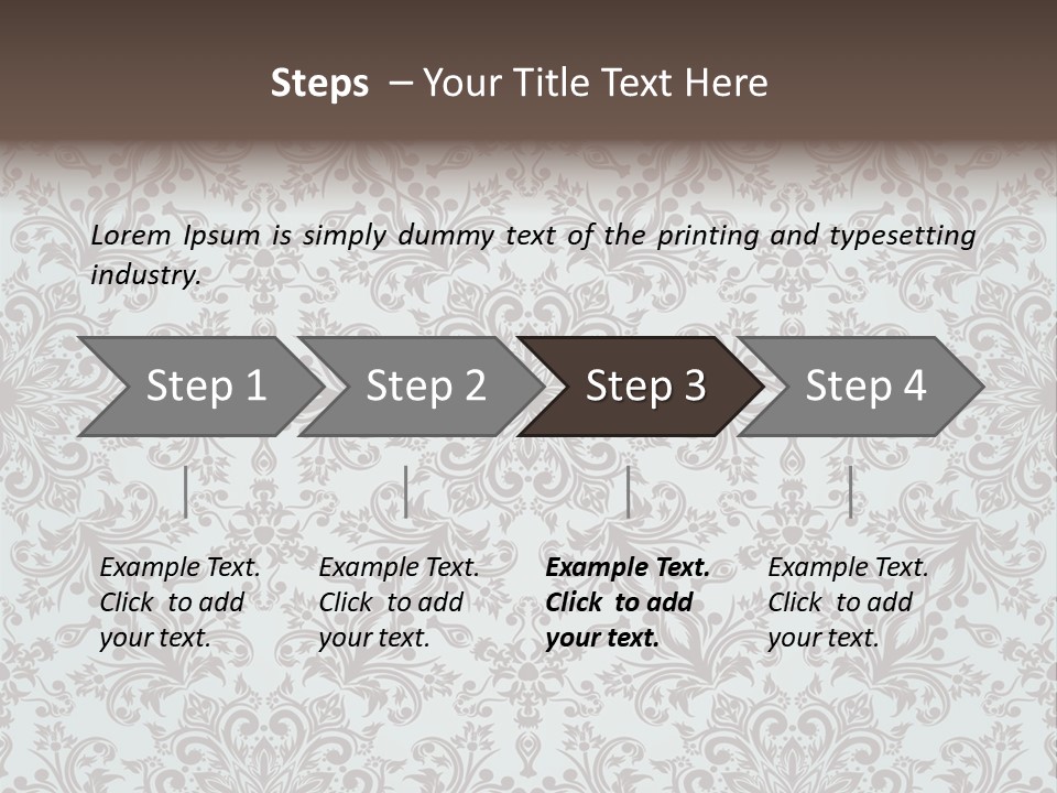 Curl Botanical Symbol PowerPoint Template