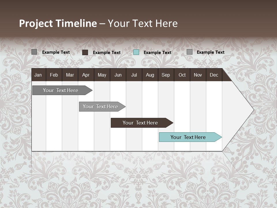 Curl Botanical Symbol PowerPoint Template