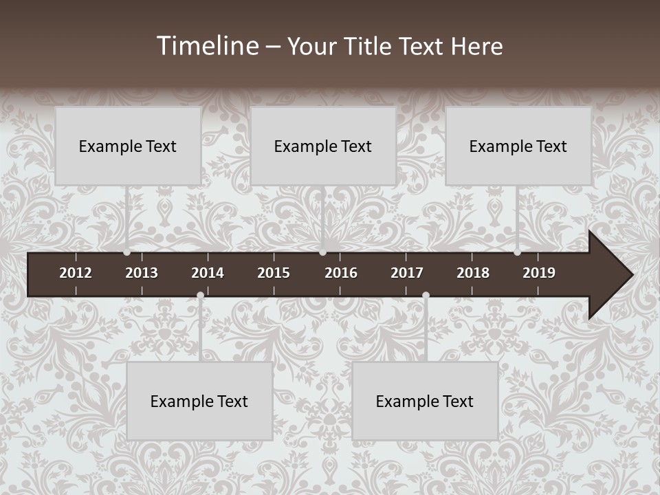 Curl Botanical Symbol PowerPoint Template