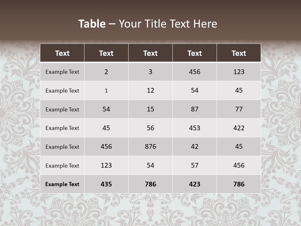 Curl Botanical Symbol PowerPoint Template