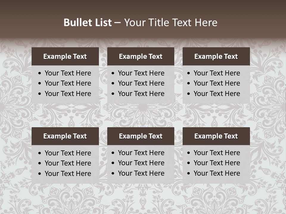 Curl Botanical Symbol PowerPoint Template