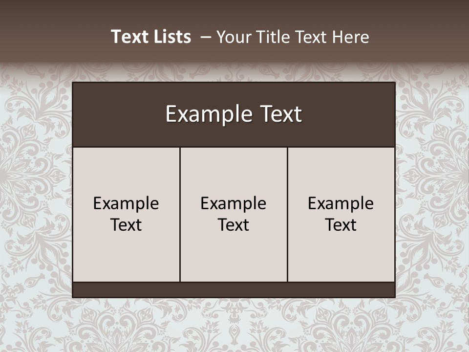 Curl Botanical Symbol PowerPoint Template