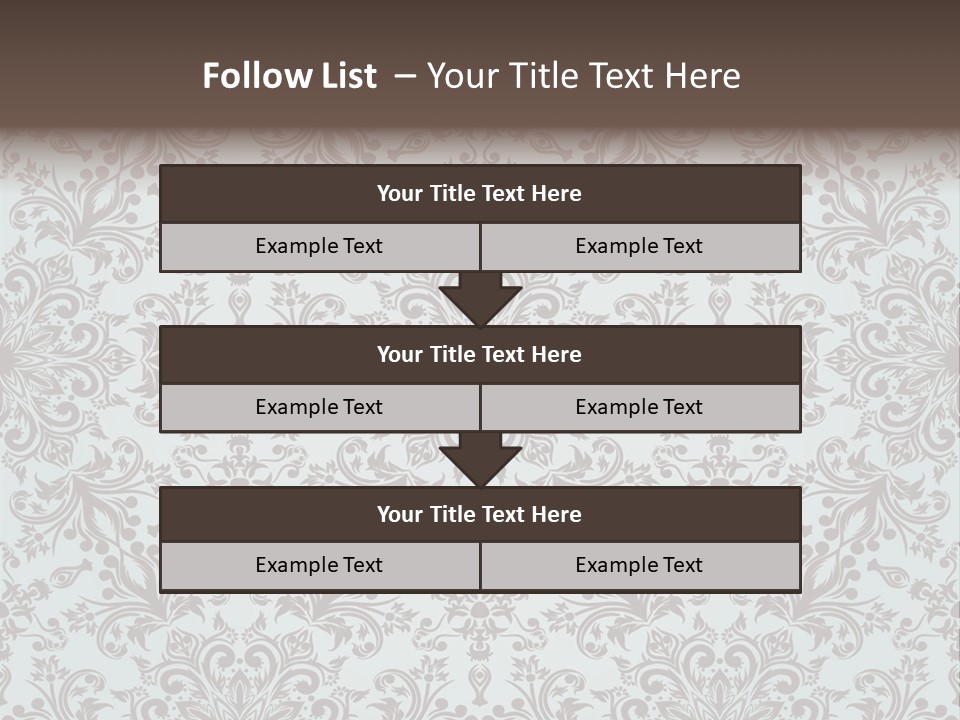 Curl Botanical Symbol PowerPoint Template