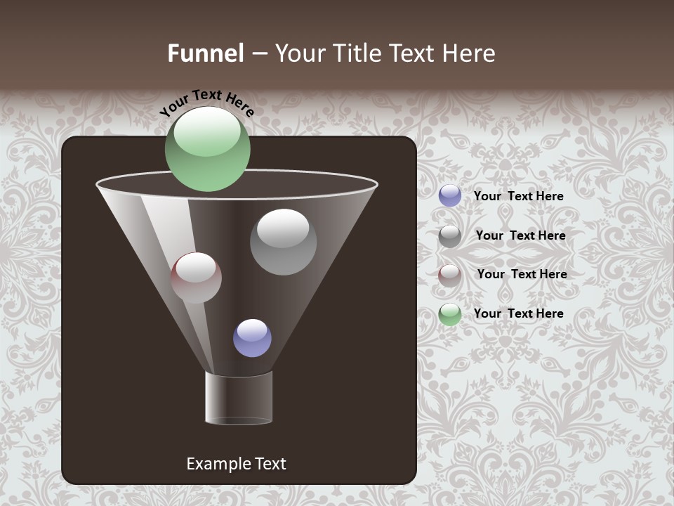 Curl Botanical Symbol PowerPoint Template