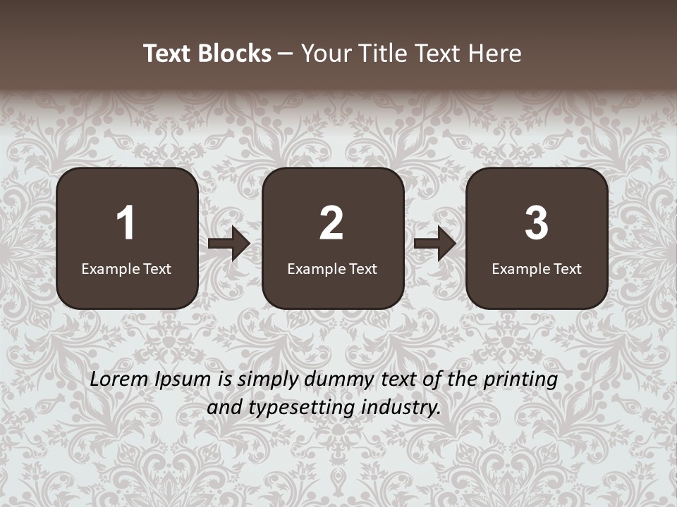 Curl Botanical Symbol PowerPoint Template