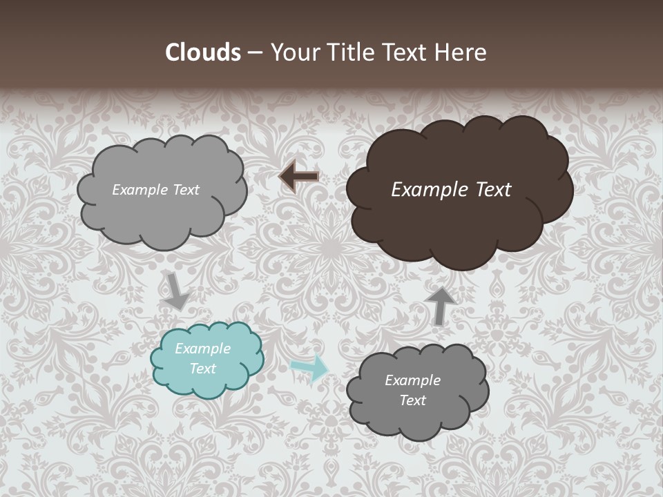 Curl Botanical Symbol PowerPoint Template