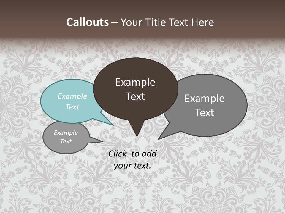 Curl Botanical Symbol PowerPoint Template