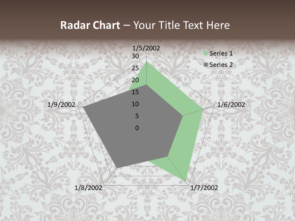 Curl Botanical Symbol PowerPoint Template