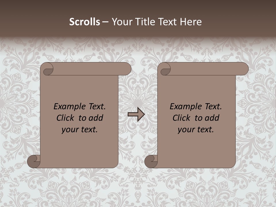 Curl Botanical Symbol PowerPoint Template