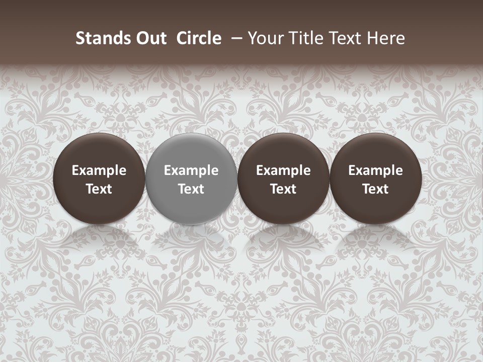 Curl Botanical Symbol PowerPoint Template