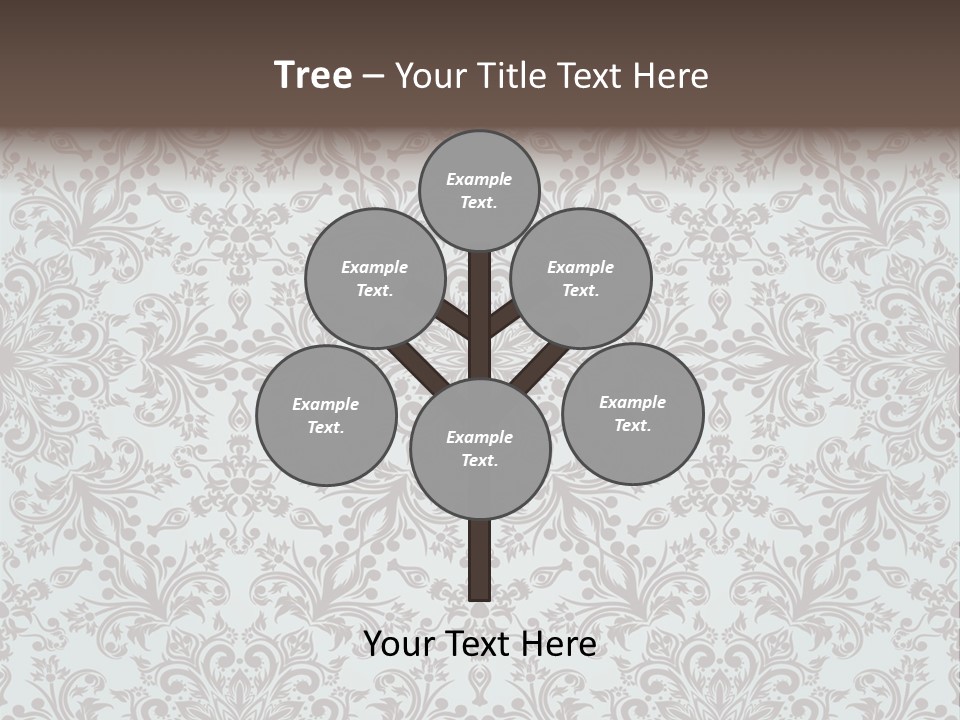 Curl Botanical Symbol PowerPoint Template