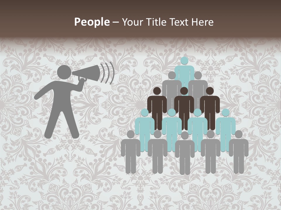 Curl Botanical Symbol PowerPoint Template