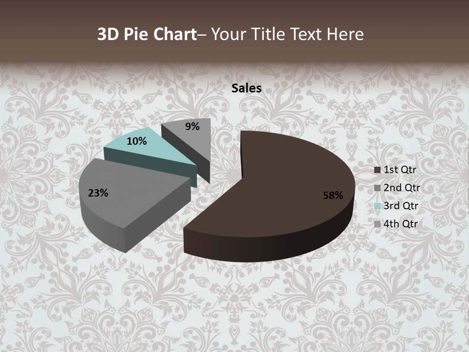 Curl Botanical Symbol PowerPoint Template