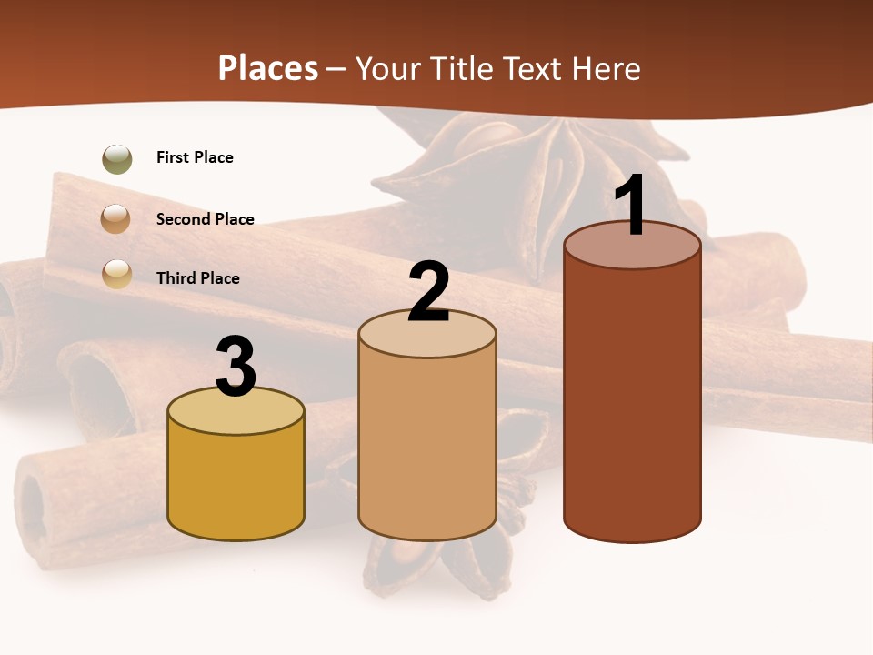 Food White Background Anise PowerPoint Template