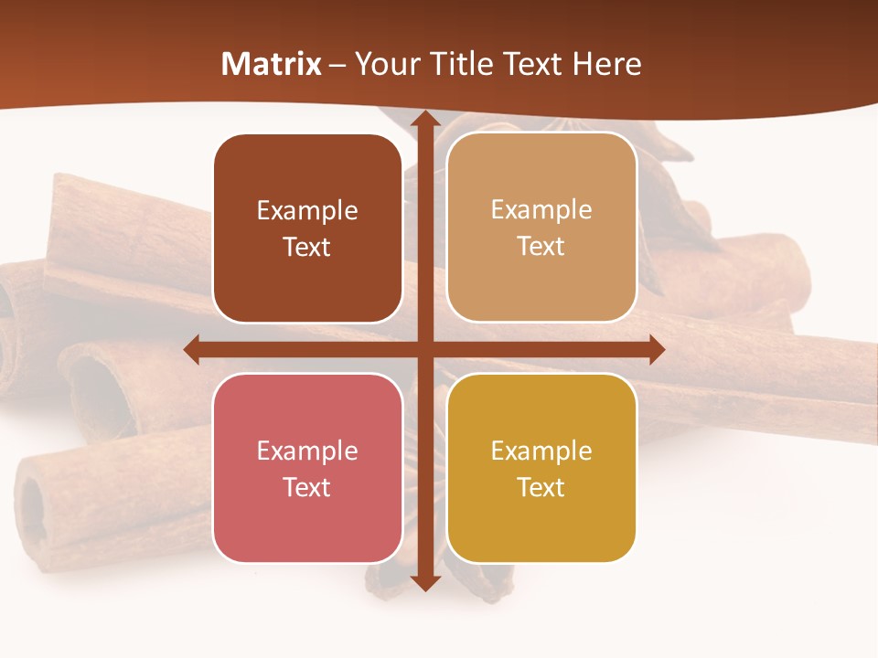 Food White Background Anise PowerPoint Template