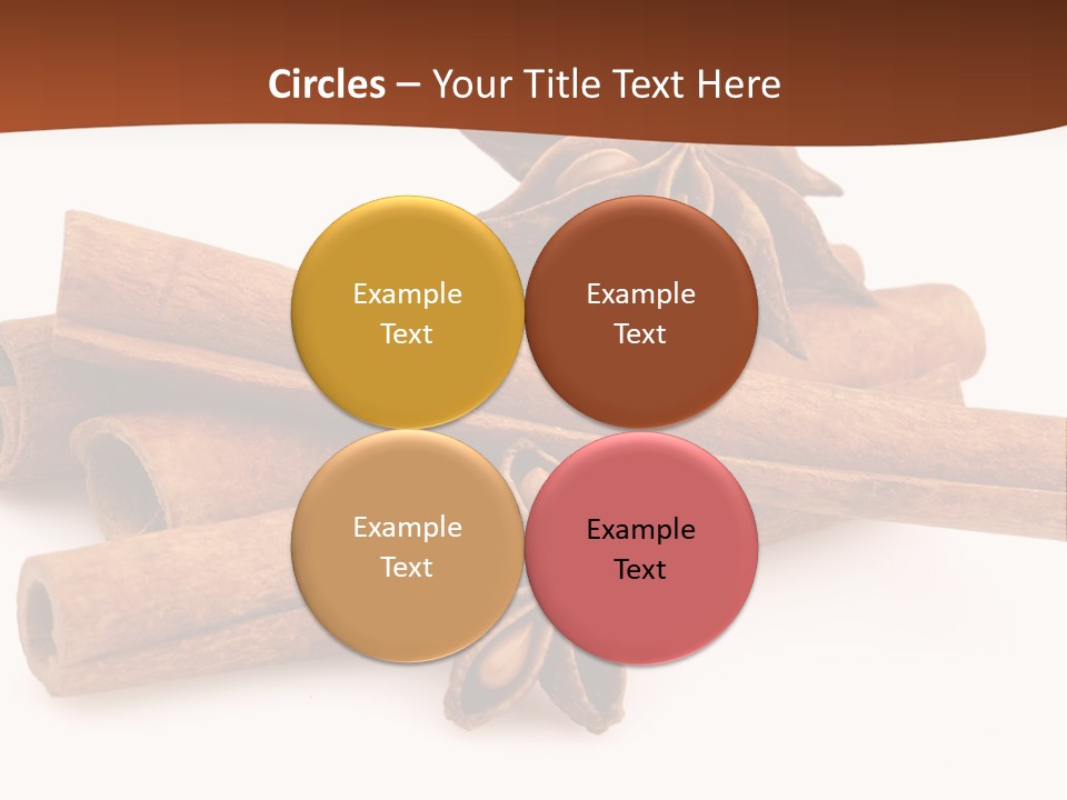 Food White Background Anise PowerPoint Template