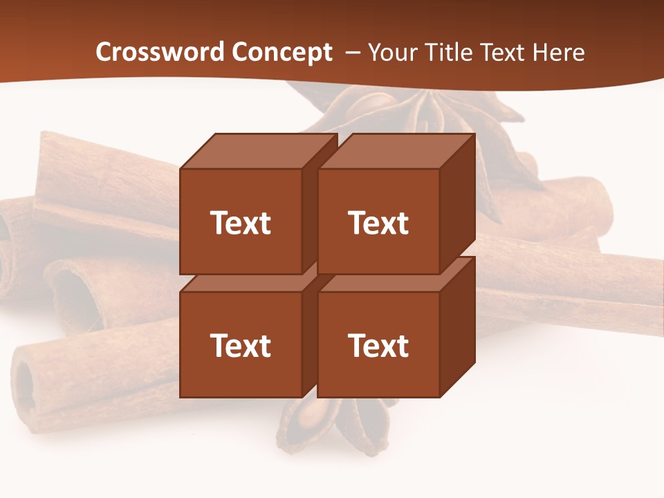 Food White Background Anise PowerPoint Template