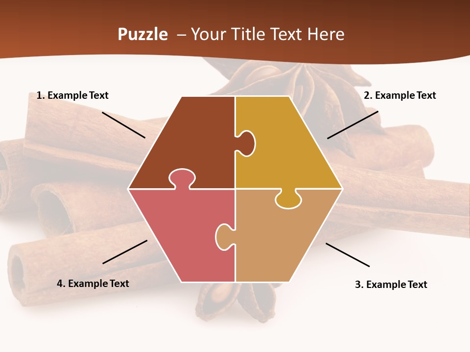 Food White Background Anise PowerPoint Template