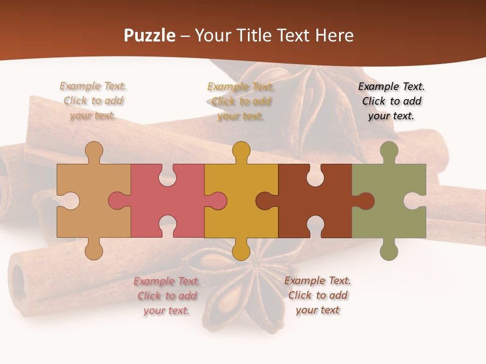 Food White Background Anise PowerPoint Template