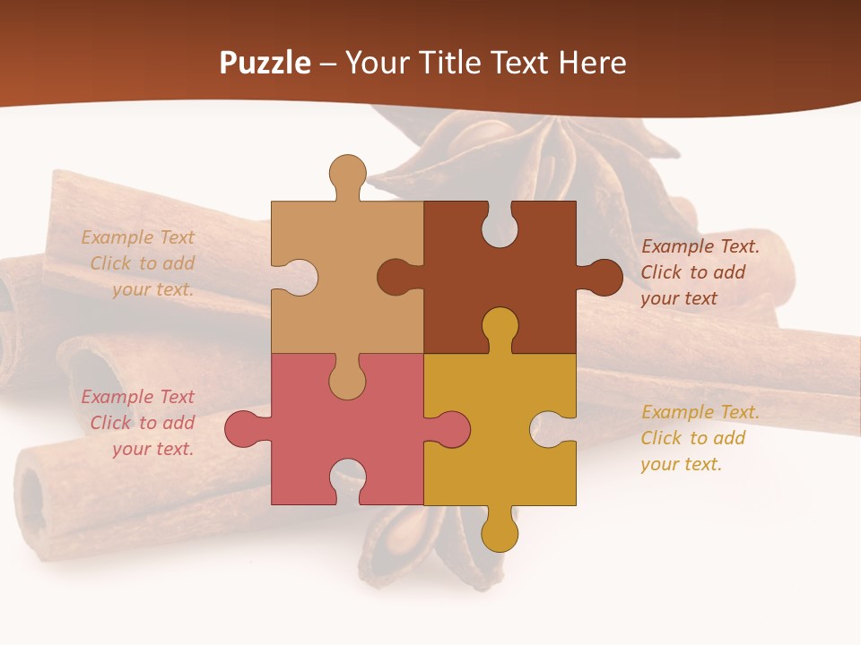 Food White Background Anise PowerPoint Template