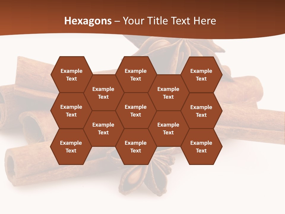 Food White Background Anise PowerPoint Template