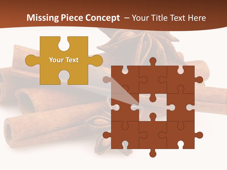 Food White Background Anise PowerPoint Template