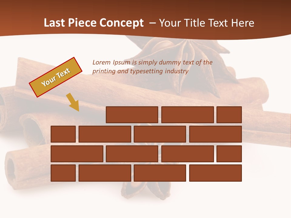 Food White Background Anise PowerPoint Template