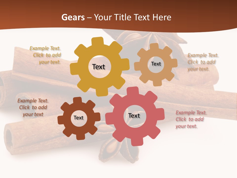 Food White Background Anise PowerPoint Template