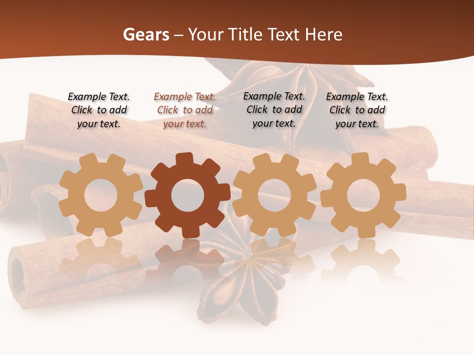 Food White Background Anise PowerPoint Template