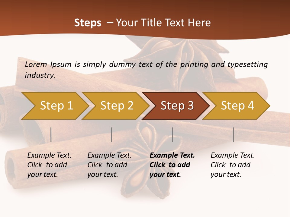 Food White Background Anise PowerPoint Template