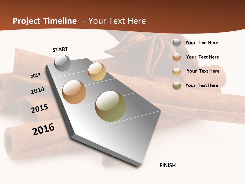 Food White Background Anise PowerPoint Template