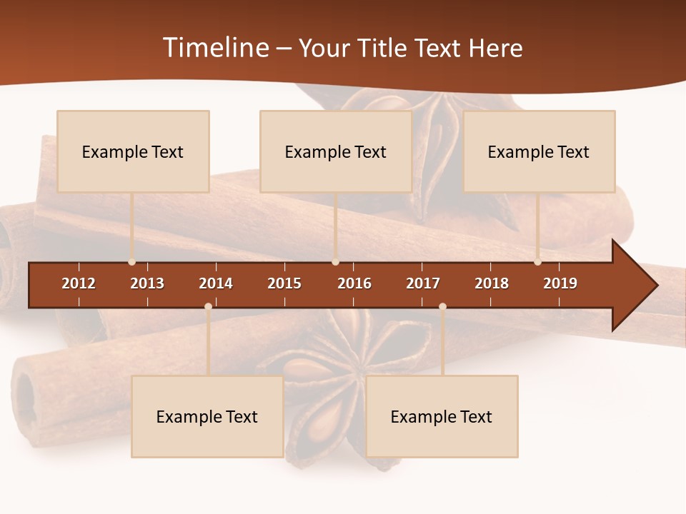 Food White Background Anise PowerPoint Template