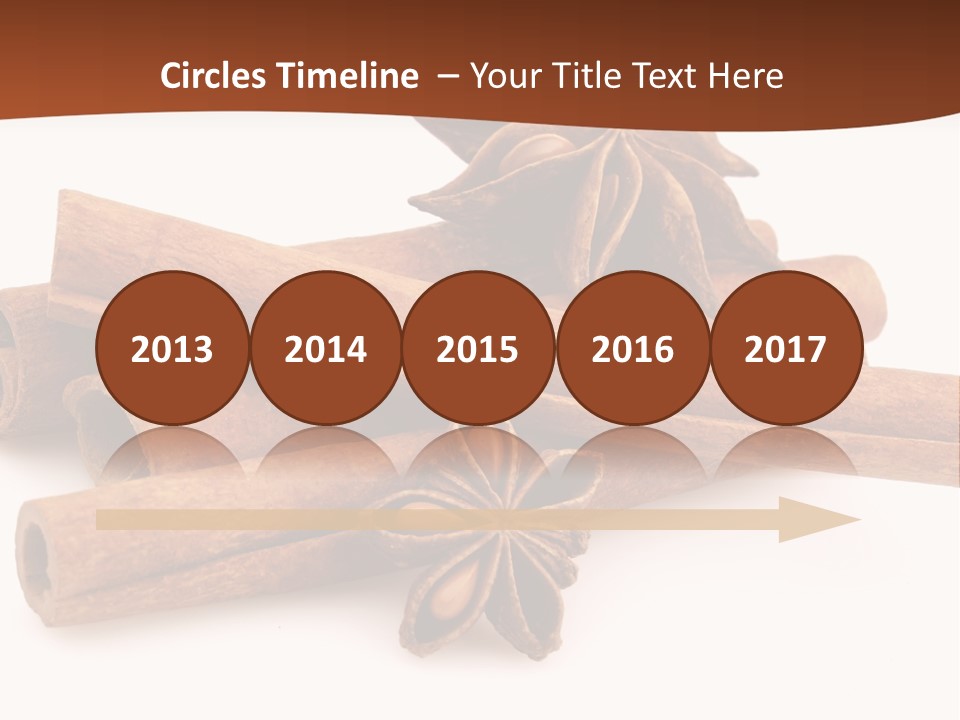 Food White Background Anise PowerPoint Template