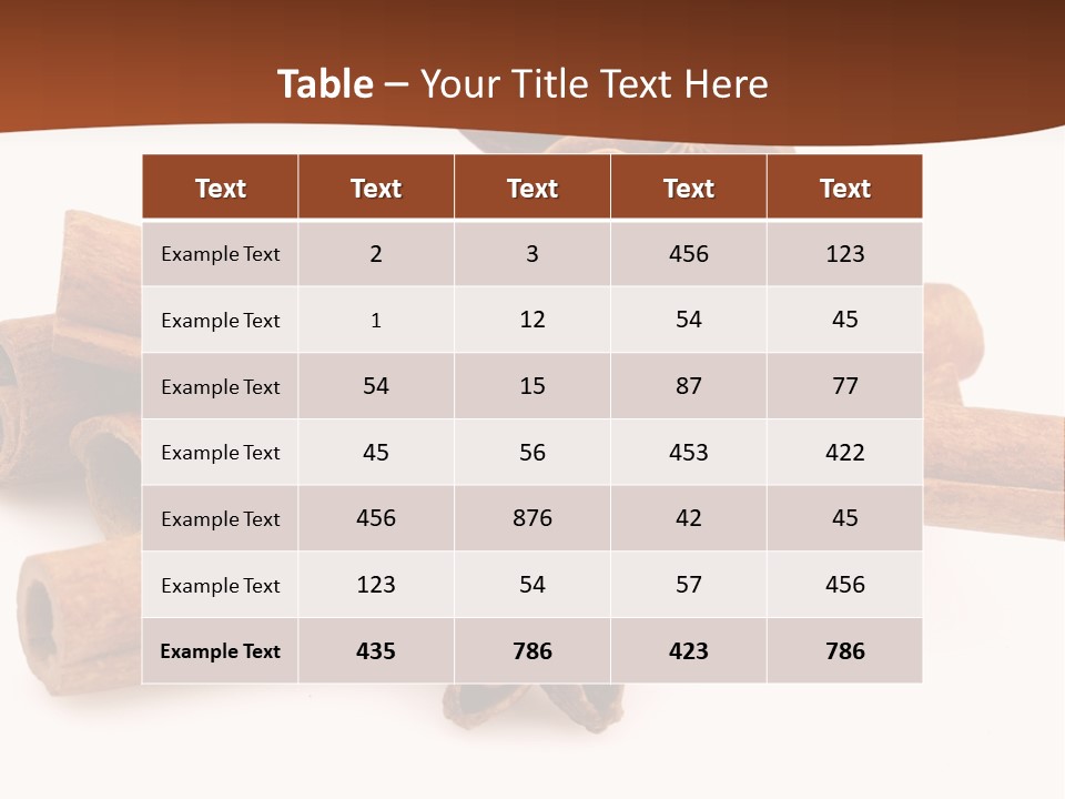 Food White Background Anise PowerPoint Template