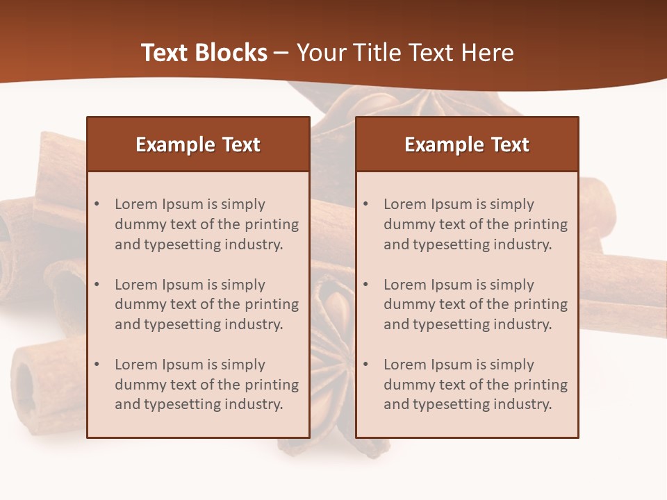 Food White Background Anise PowerPoint Template