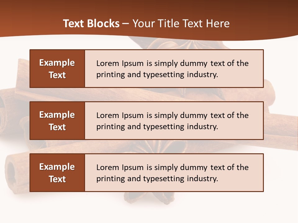 Food White Background Anise PowerPoint Template