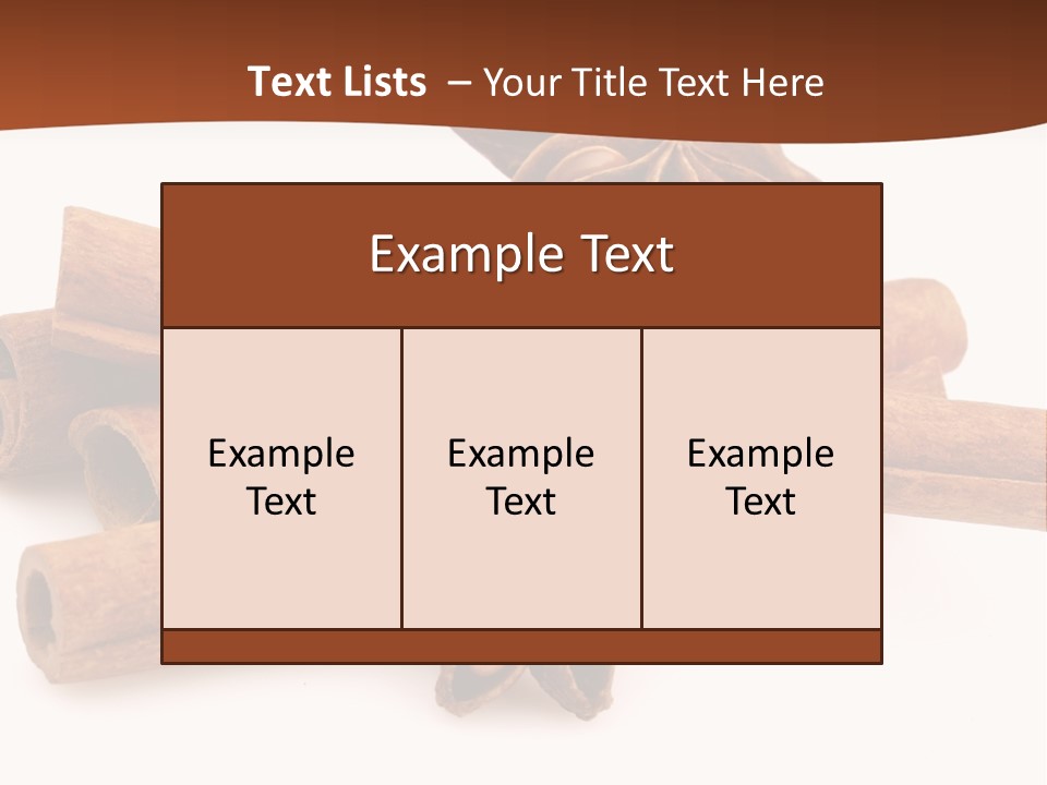 Food White Background Anise PowerPoint Template