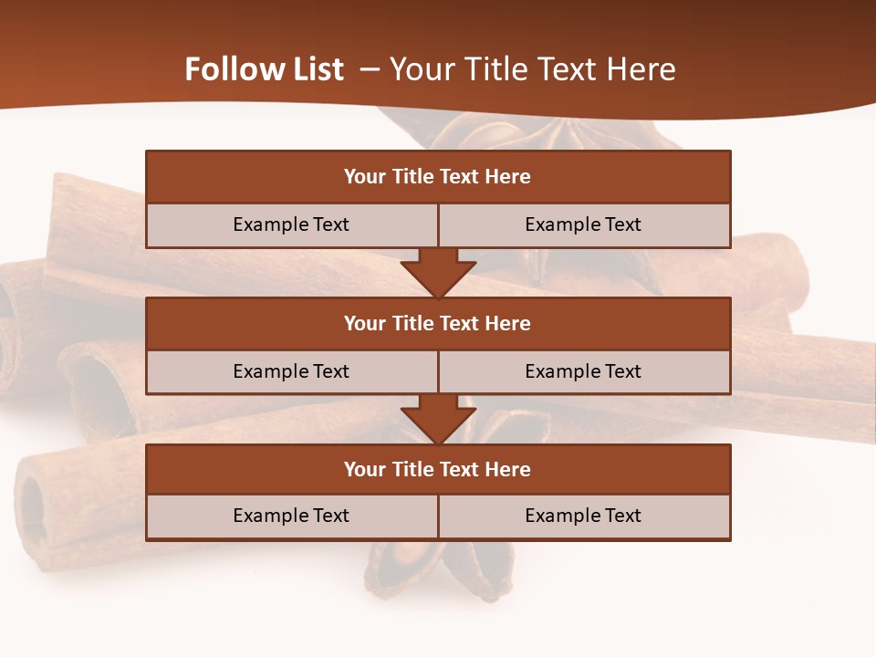 Food White Background Anise PowerPoint Template