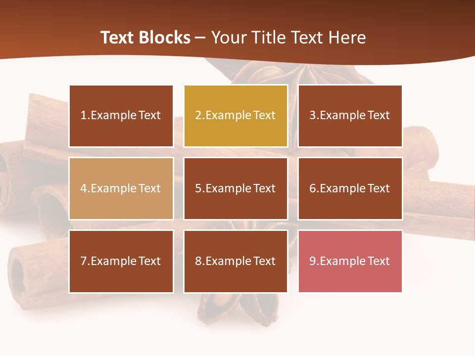 Food White Background Anise PowerPoint Template